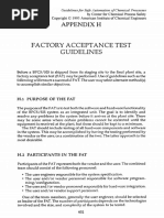 Factory Acceptance Test: Appendix H