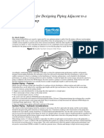 Considerations For Designing Piping Adjacent To A Centrifugal Pump