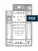 Crowley - Liber XIII Vel Graduum Montis Abiegni, A Syllabus of The Steps Upon The Path