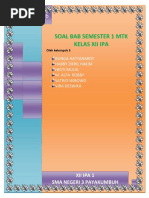 Soal Bab Semester 1 Matematika Kelas Xii Ipa