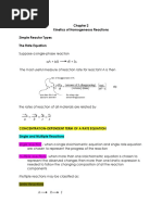 Chapter 2 Kinetics of Homogeneous Reaction EDITED