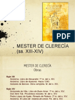 Berceo y El Mester de Clerecia