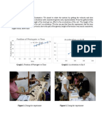 Position of Photogate Vs Time Acceleration Vs Sin : Results and Discussion