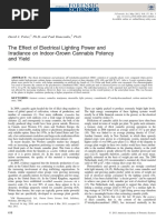 The Effect of Electrical Lighting Power and Irradiance On Indoor-Grown Cannabis Potency and Yield PDF