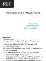 Introduction of Managment