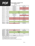 Delhi Public School, Mathura Road: Final Examination IX & XI 2017-18 Date Sheet