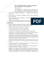 Lineamientos para La Organización Del Trabajo Académico Durante Séptimo y Octavo Semestre