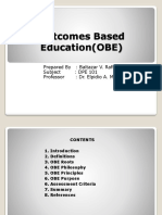 Outcomes Based EducationOBE REPORT