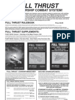 Full Thrust Tactical Miniatures Combat Catalogue