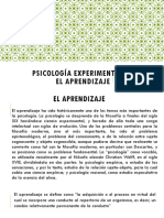 Psicología Experimental en El Aprendizaje