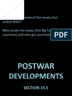 Do Now: What Was The Name of The Treaty That Ended WWI? Who Wrote The Treaty (The Big Four Countries) and Who Got Punished?