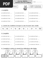 Exos Doubles Et Moitiés 1