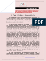 1 - A Prata Coloidal e o Meio Ambiente