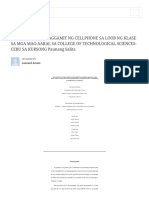 ANG EPEKTO NG PAGGAMIT NG CELLPHONE SA LOOB NG KLASE SA MGA MAG-AARAL SA COLLEGE OF TECHNOLOGICAL SCIENCES-CEBU SA KURSONG Paunang Salita Leonard Arnaiz - Academia - Edu PDF