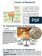 3 Forms and Types of Research