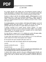 Regole Per Esame A.A. 17 - 18