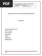 Ethylene Oxide Sterilization Validation Protocol