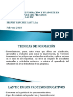 Implementacion de Tecnicas Formativas.