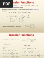 Transfer Function Transfer Function