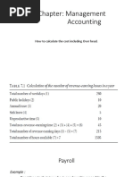 PIT Chapter: Management Accounting: How To Calculate The Cost Including Over Head