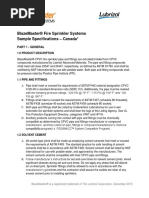 BlazeMaster Sample Specification - Canada