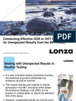 Lonza Webinars Conducting Effective OOS or OOT Investigations For Unexpecte