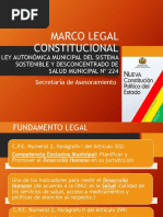 Marco Legal Constitucional Ley Municipal de Salud