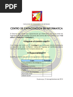 Certificado Final