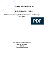 Income From Capital Gains (2017 IT Act)