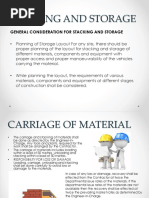 General Consideration For Stacking and Storage