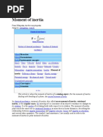 Moment of Inertia