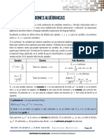 Unidad 3 Expresiones Algebraicas