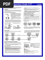 Operation Guide 3147: Getting Acquainted