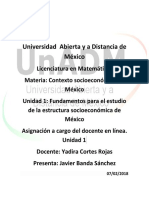 Asignación A Cargo Del Docente en Línea. Unidad 1