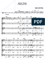 Anima Christi For Mixed Voices SATB by Agatep