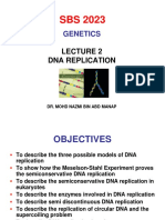 Lecture 2 (DNA Replication)