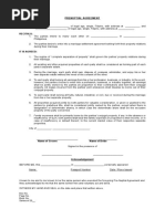 Prenuptial Agreement Draft (Complete Separation of Property)