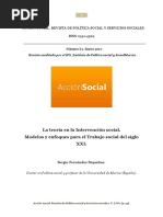 ACCIÓN SOCIAL. La Teoría en La Intervención Social. Sergio Fernández Riquelme