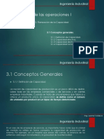 Planeación de La Capacidad