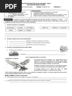 Actividad de Refuerzo Español 4°