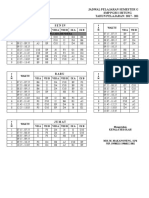 Jadwal Pelajaran SMP Pgri