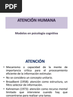 Modelos de Atención en Psicología Cognitiva