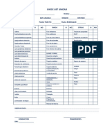 Check List Unidad Formato