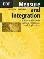 H Koenig - Measure and Integration