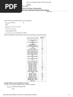 Minor Loss Coefficients in Pipes and Tubes Components