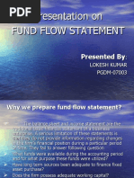 Presentation On Fund Flow Statement