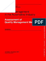 VDA Volume Assessment of Quality Management Methods Guideline 1st Edition November 2017 Online-Document