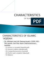 Characteristics of Islamic 'Aqidah