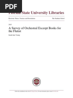 A Survey of Orchestral Excerp Book For Flute