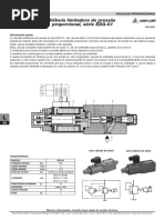 Valvulas Limitadora de Pressao Proporcional Serie EDG 01